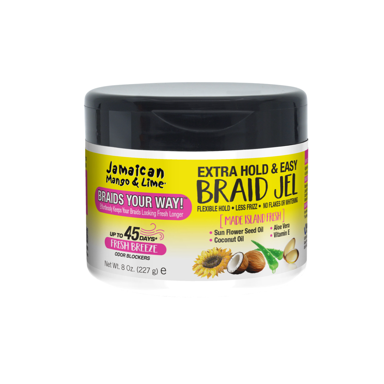 Jamaican M&L BYW Extra Hold Braid Gel 8oz